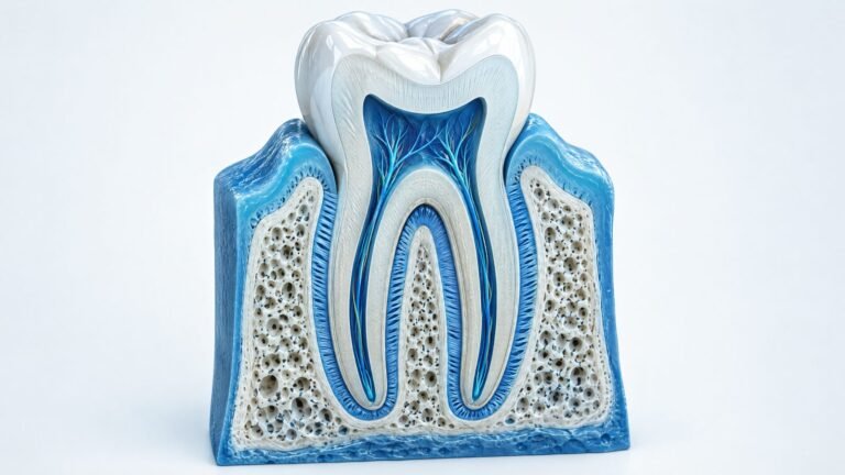 Dr. Cüneyt Bosna 9 Diş eti, periodontal bağ ve çene kemiğini gösteren azı dişi kesiti